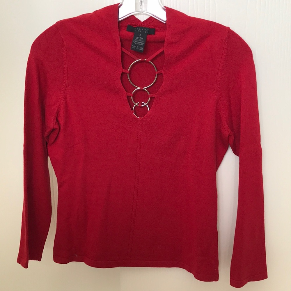 The Limited red sweater Sz Small